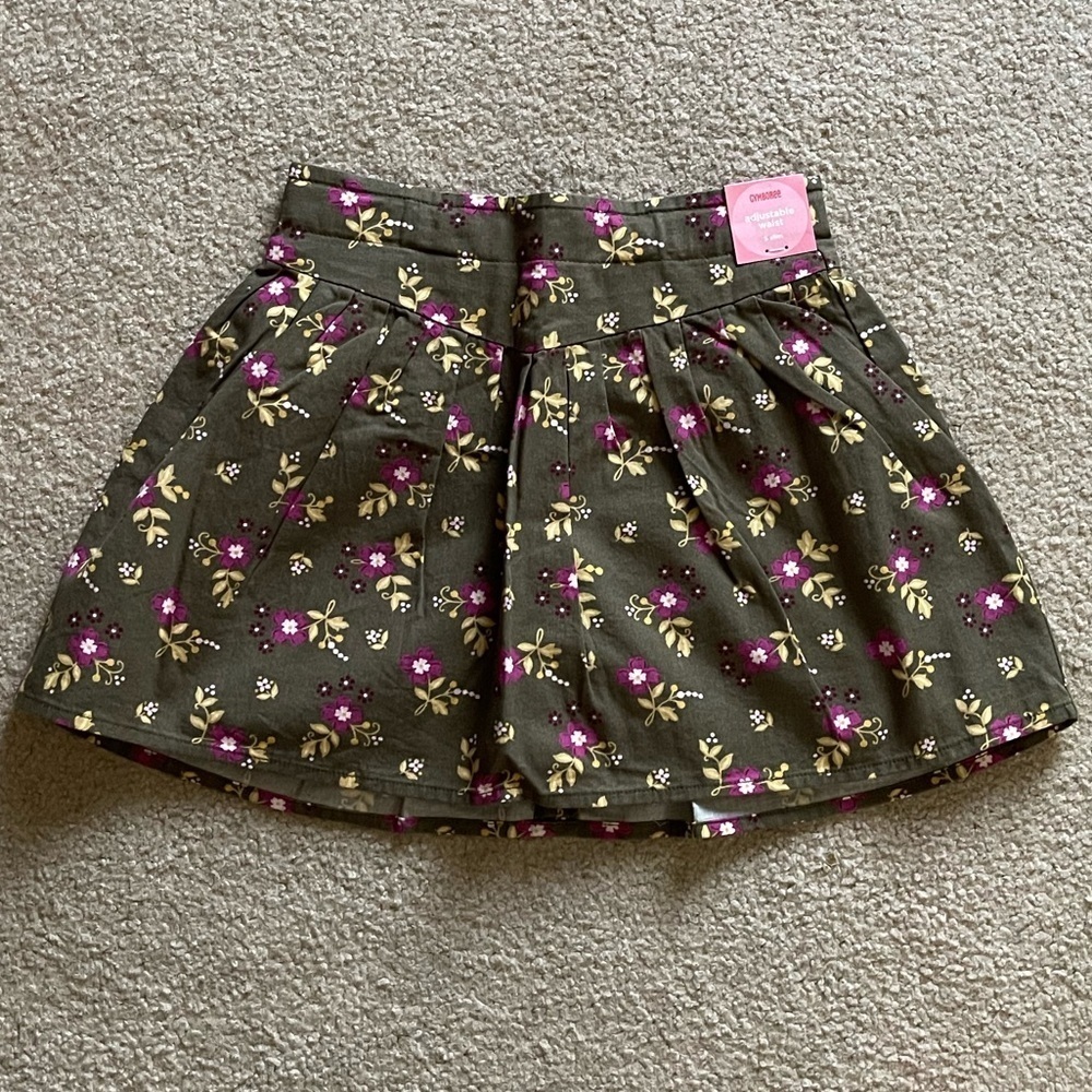 NWT Gymboree Floral Skort, 5 Slim